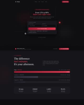 Charge - Powerful EV Charging Landing Page Template