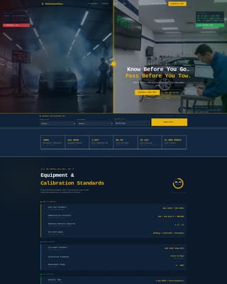 Advanced Vehicle Inspection & Testing Appointment Booking Website Template