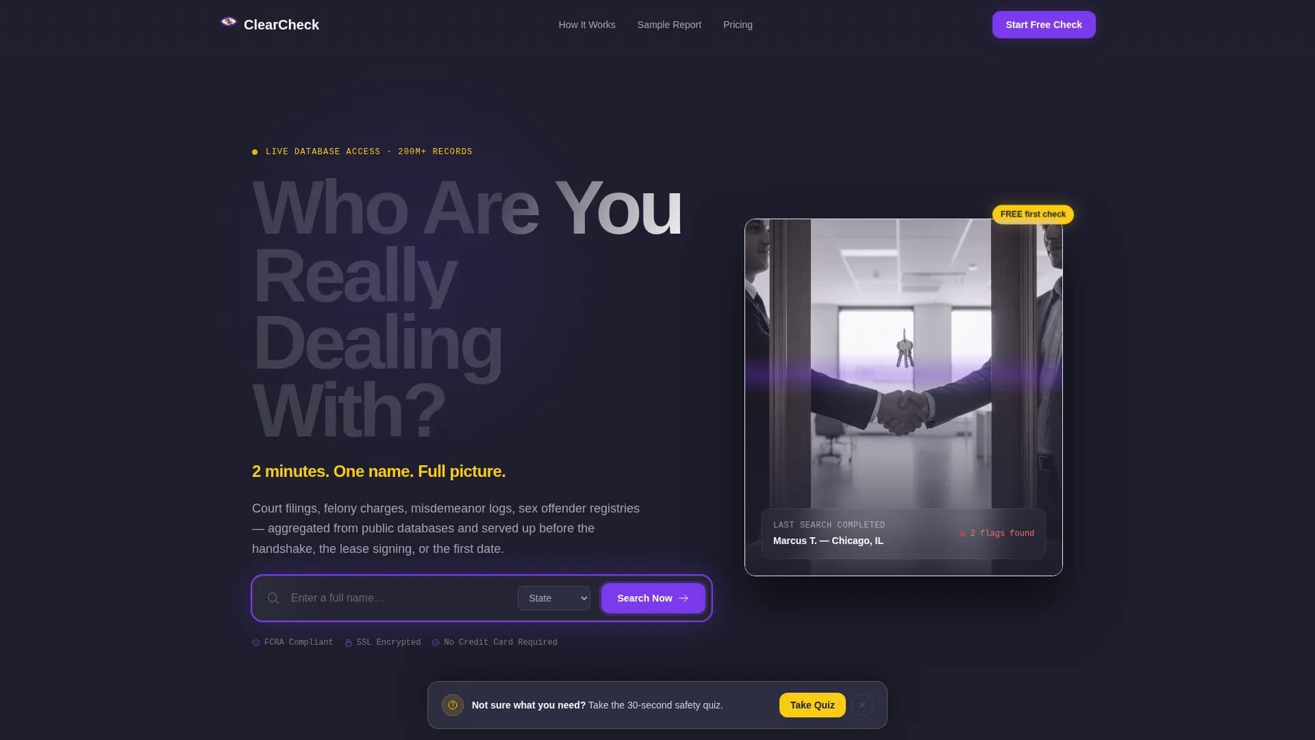 Background Check & Screening Reviews Website Template