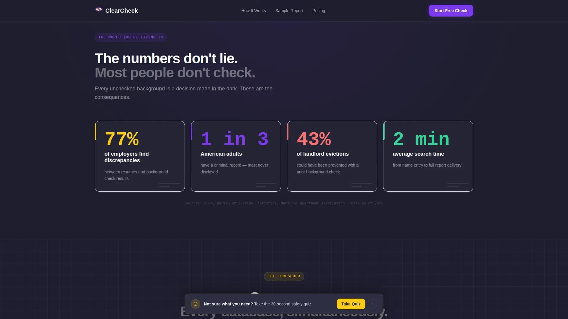 Background Check & Screening Reviews Website Template