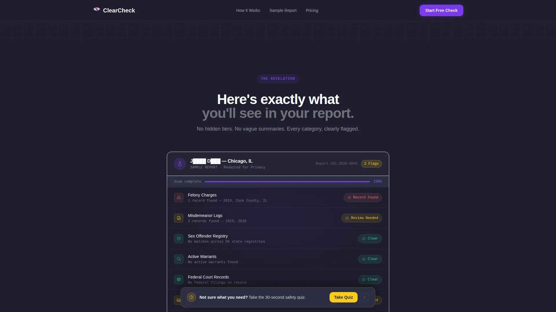 Background Check & Screening Reviews Website Template