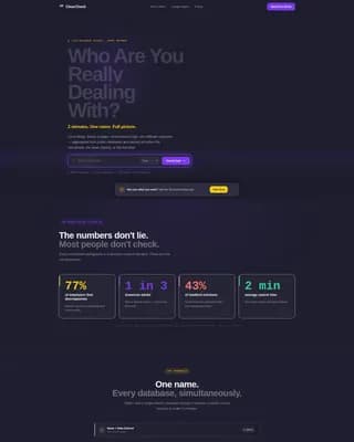 Background Check & Screening Reviews Website Template