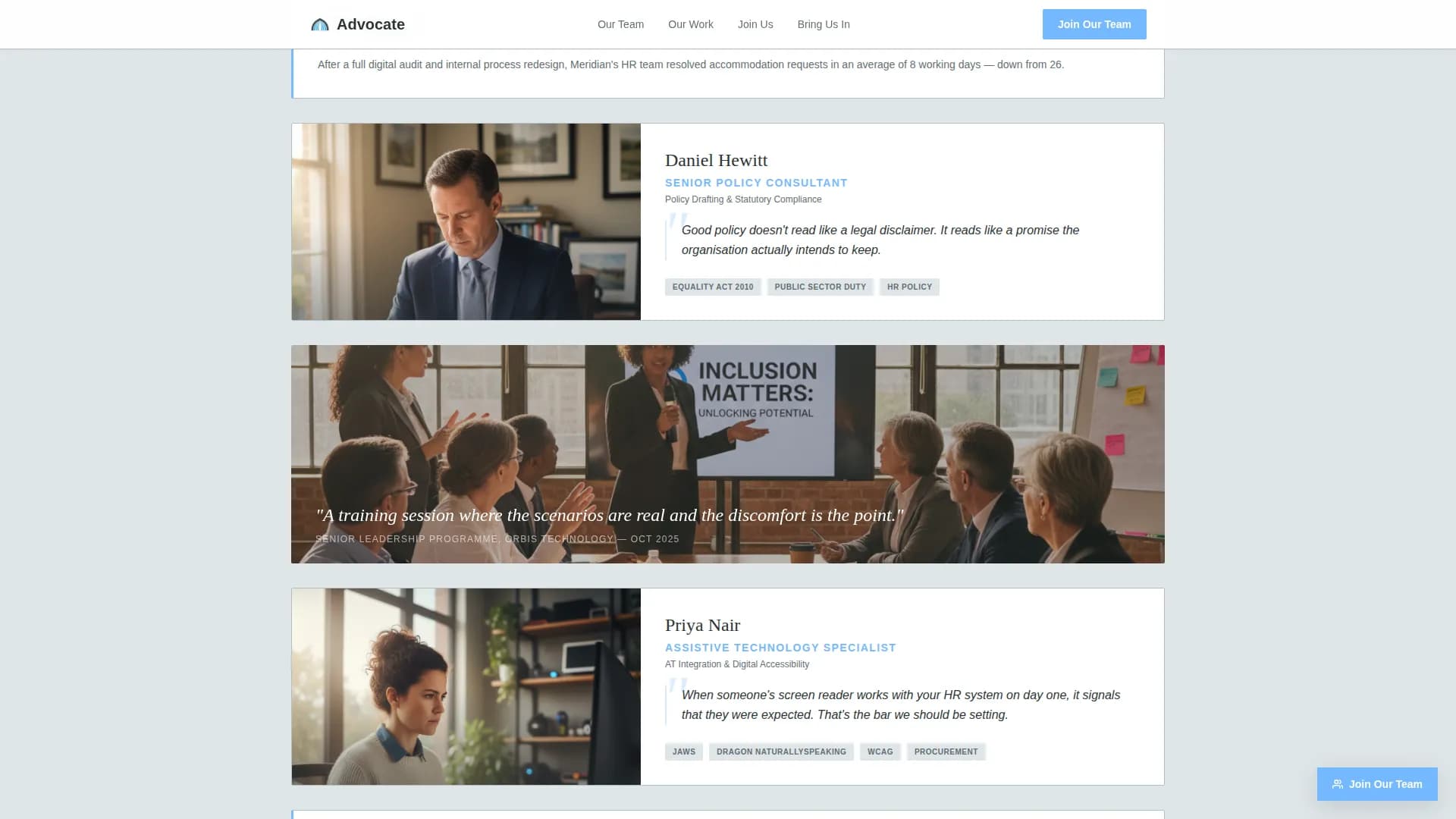 DEI & Inclusion Specialist Professional Website Template