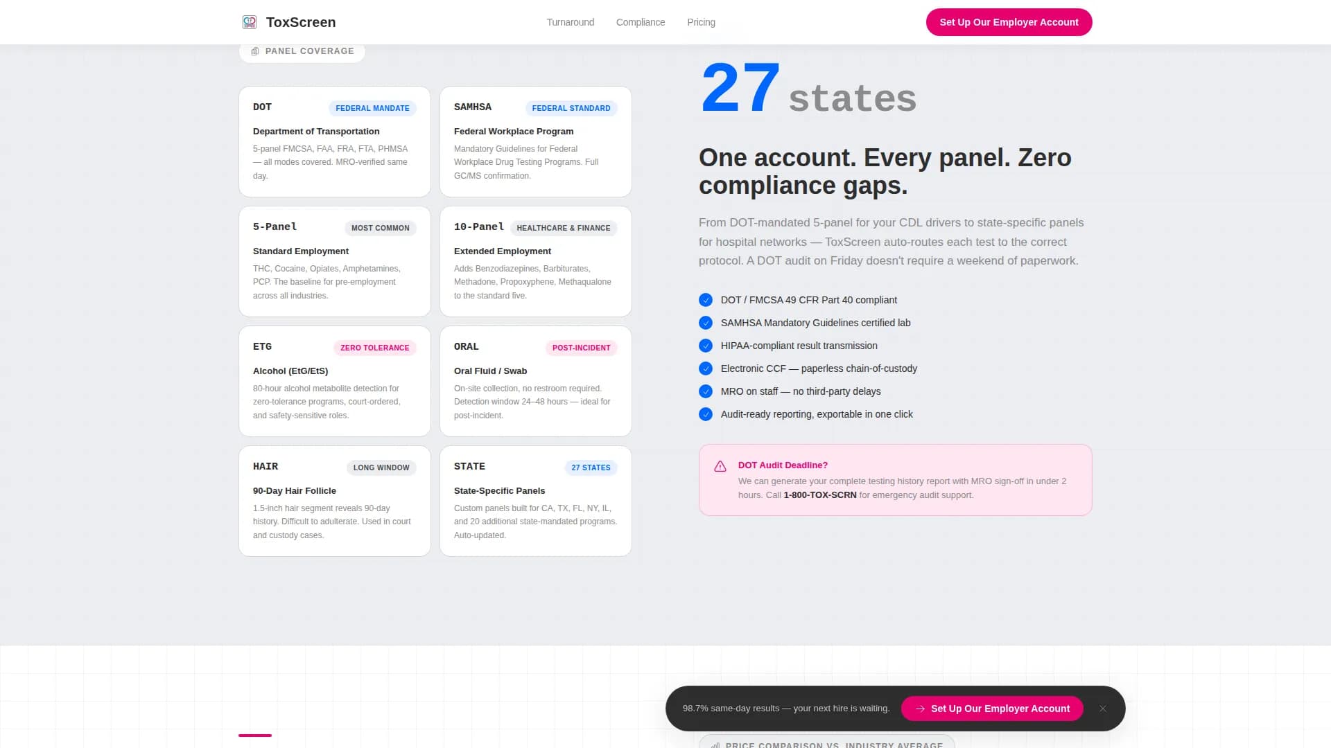 Background Check & Screening Privacy Policy Website Template