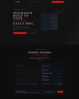 Shield - Precision Honda Landing Page Template