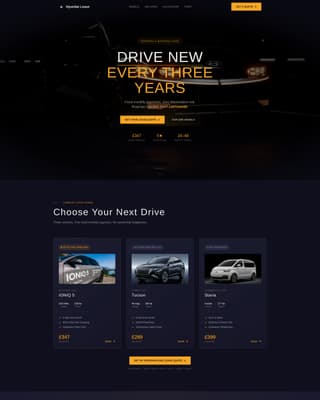 Hyundai - Premium Leasing Landing Page Template