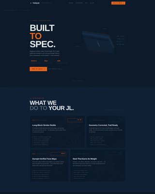 Torque - Precision Jeep Landing Page Template