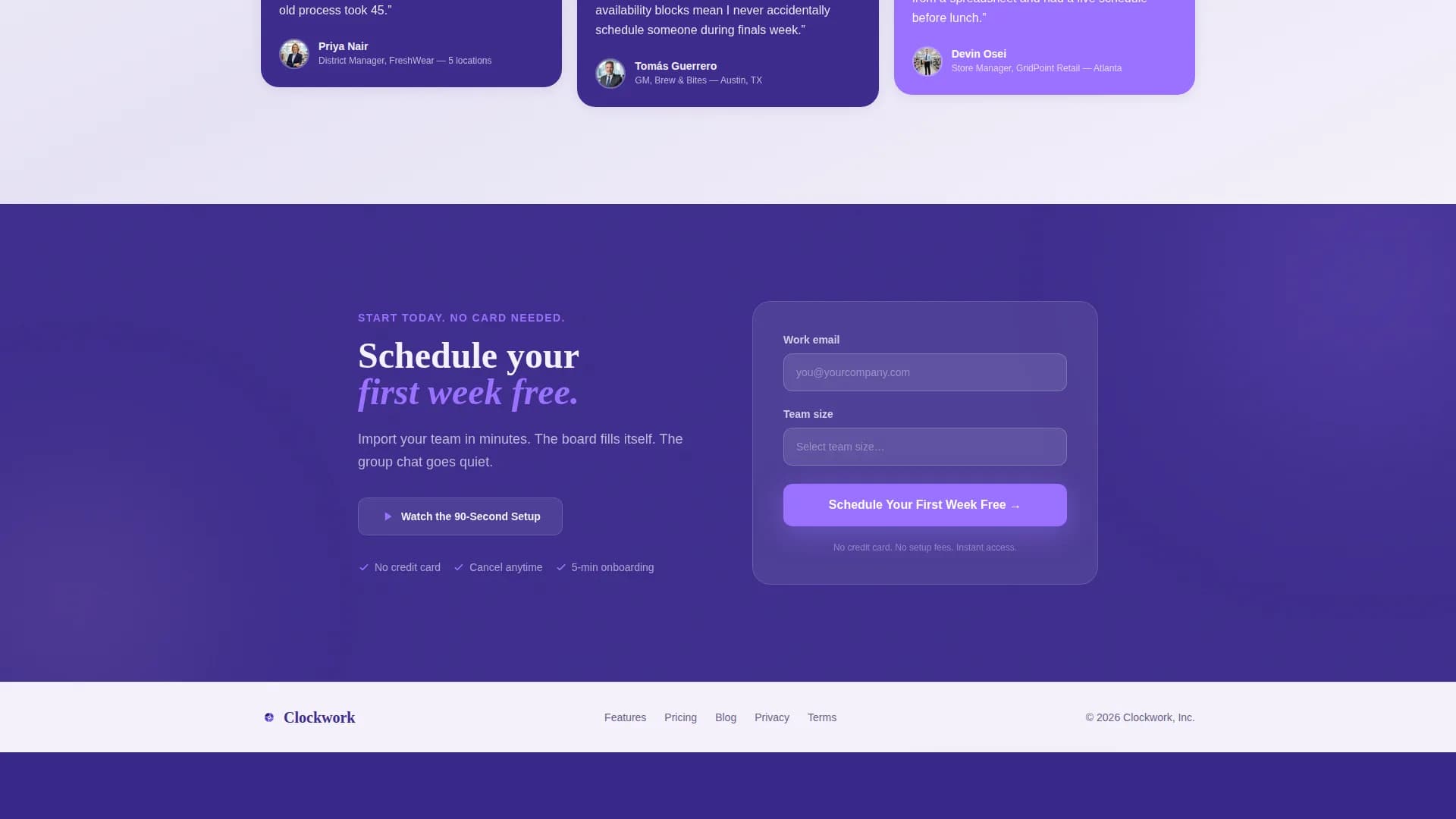 Time & Attendance Reviews Website Template