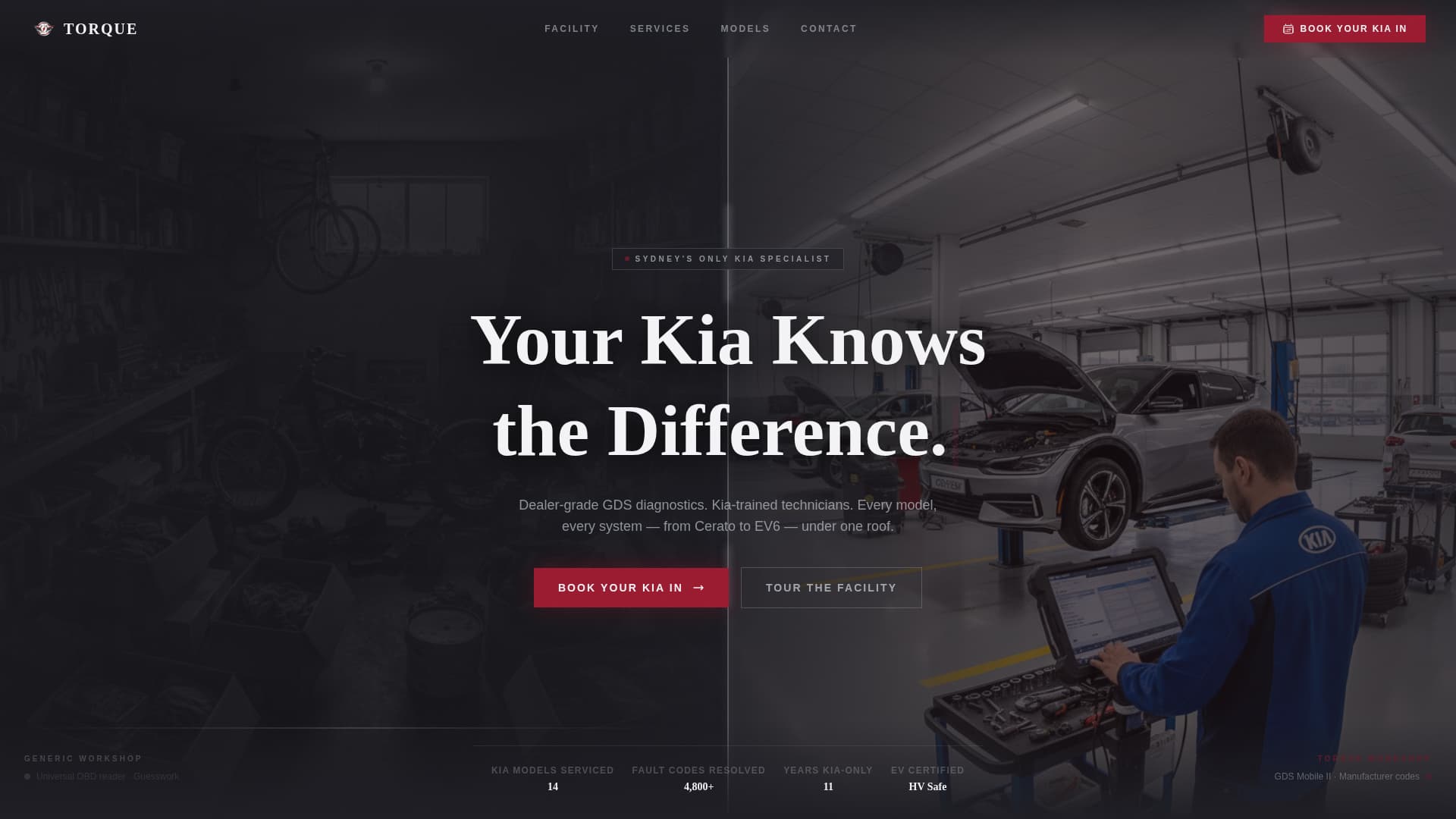 Torque — Certified Kia Dealer Landing Page Template