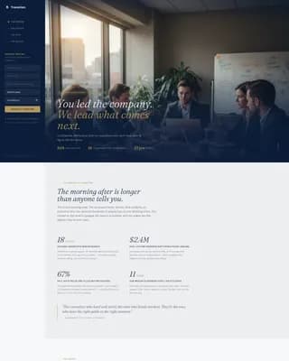 Outplacement & Career Transition Professional Website Template