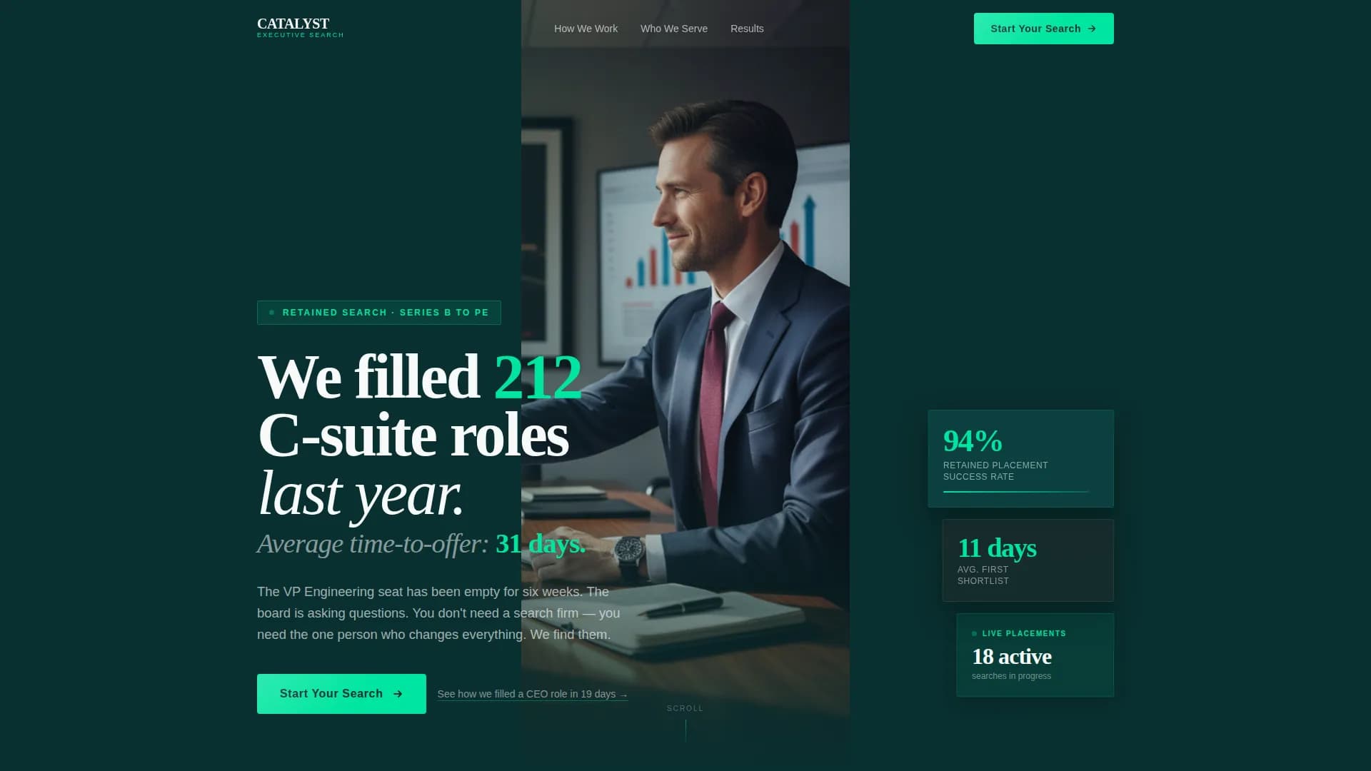 Recruiting & Staffing Agency Specialist Professional Website Template
