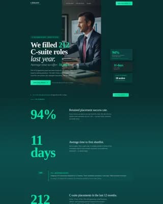 Recruiting & Staffing Agency Specialist Professional Website Template
