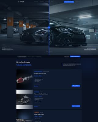 Torque - Highperformance Lexus Landing Page Template