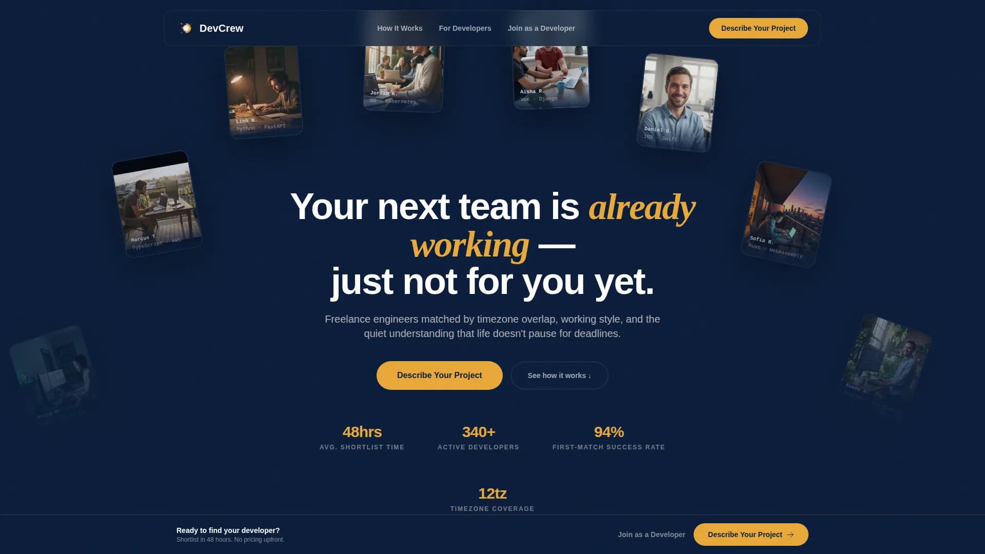 Freelance & Gig Marketplace Careers Website Template