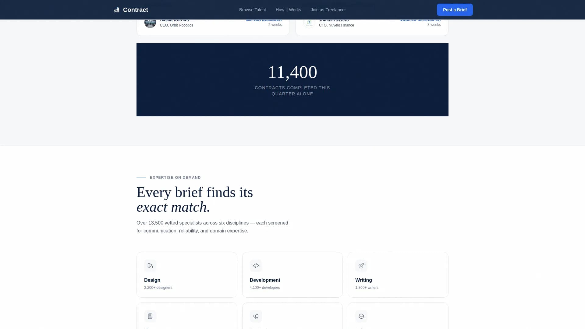 Freelance & Gig Marketplace Reviews Website Template