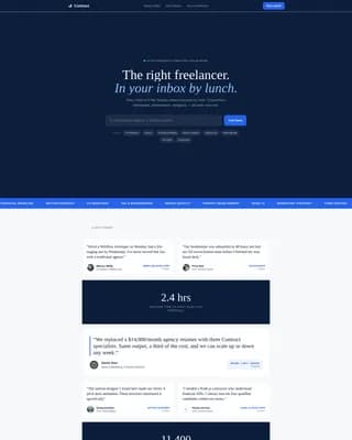 Freelance & Gig Marketplace Reviews Website Template
