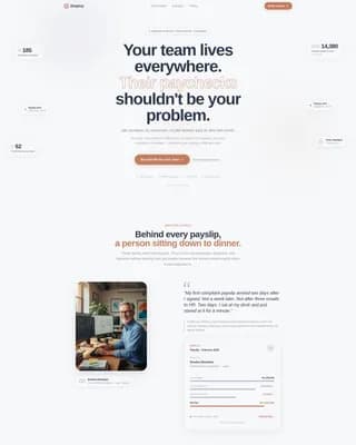 Payroll & Benefits Platform Booking Website Template
