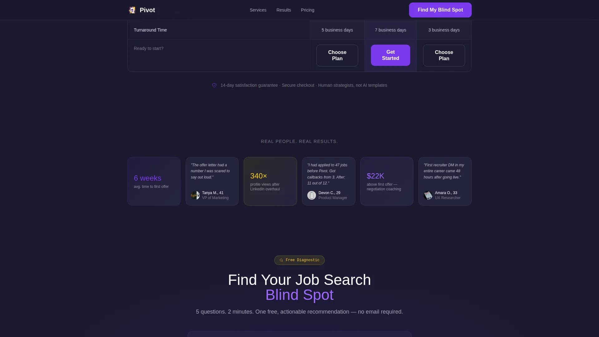 Outplacement & Career Transition Booking Website Template