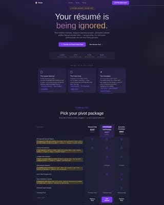 Outplacement & Career Transition Booking Website Template