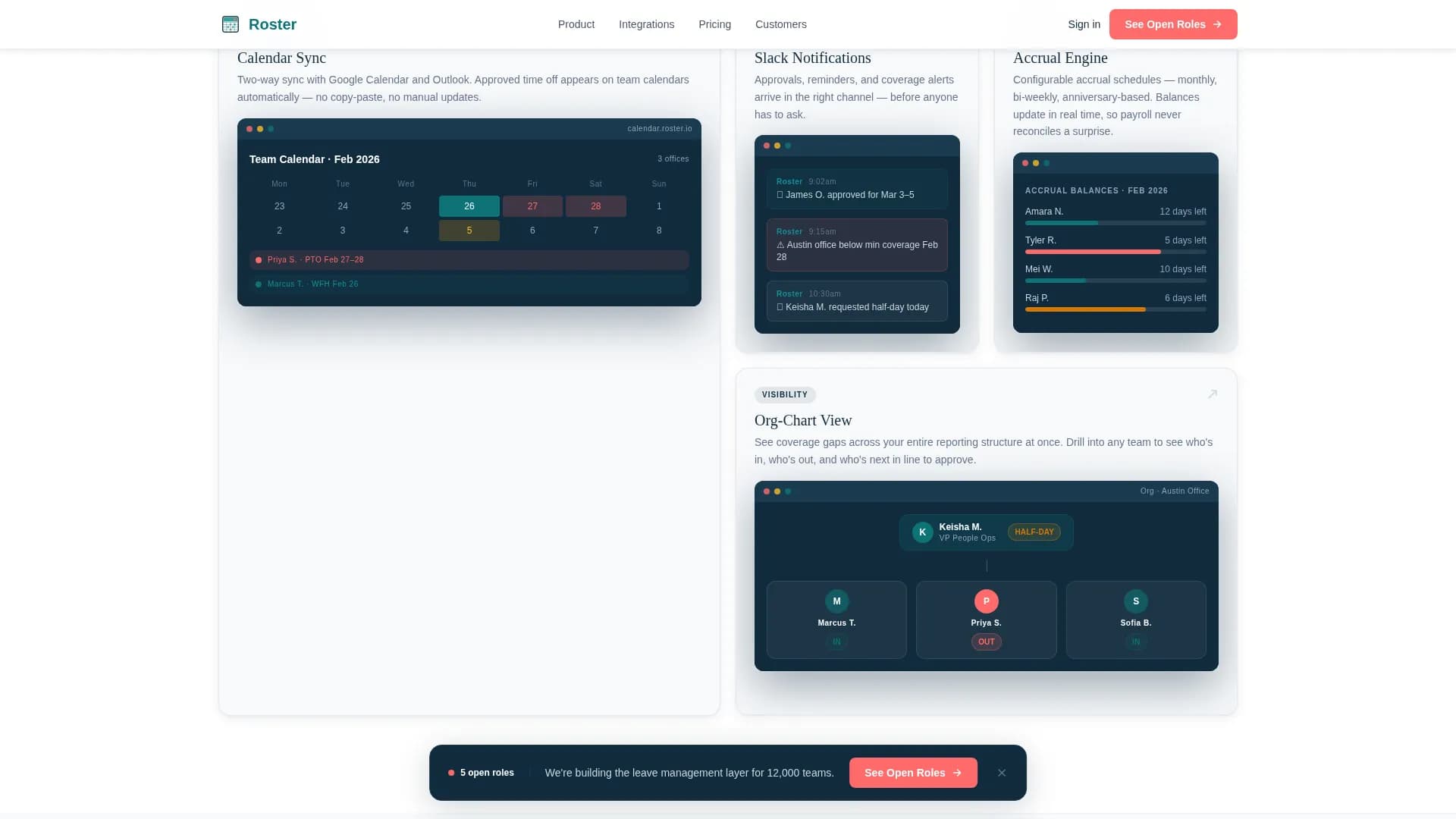 Time & Attendance Directory Website Template