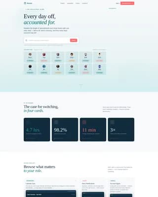 Time & Attendance Directory Website Template