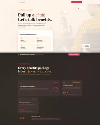 Champion — Results-Driven Employee Benefits Landing Page Template