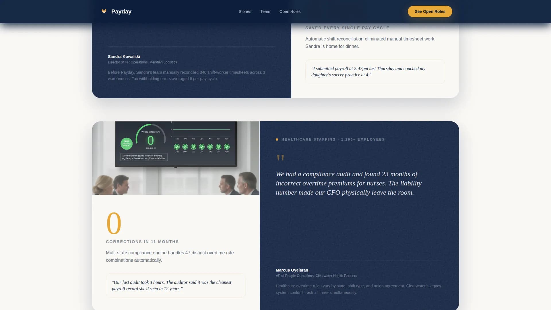 Payroll & Benefits Platform Specialist Portfolio Website Template