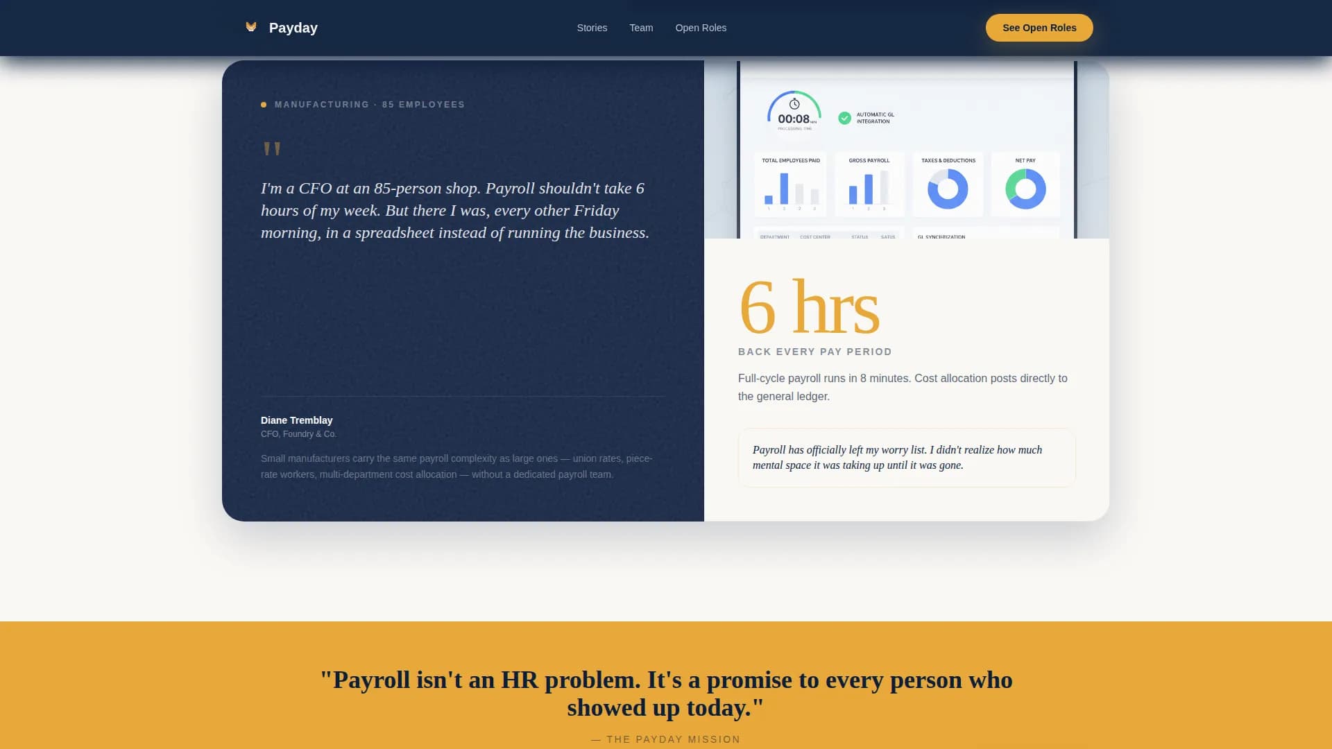 Payroll & Benefits Platform Specialist Portfolio Website Template