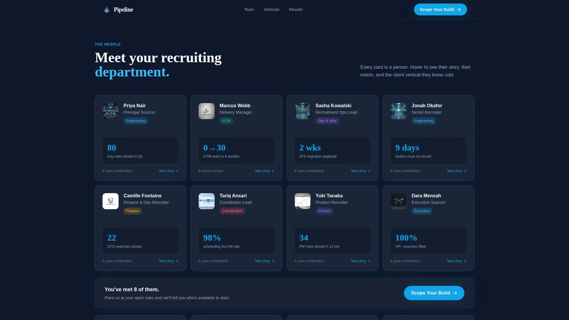 Recruiting & Staffing Agency Appointment Booking Website Template