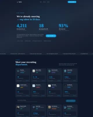 Recruiting & Staffing Agency Appointment Booking Website Template