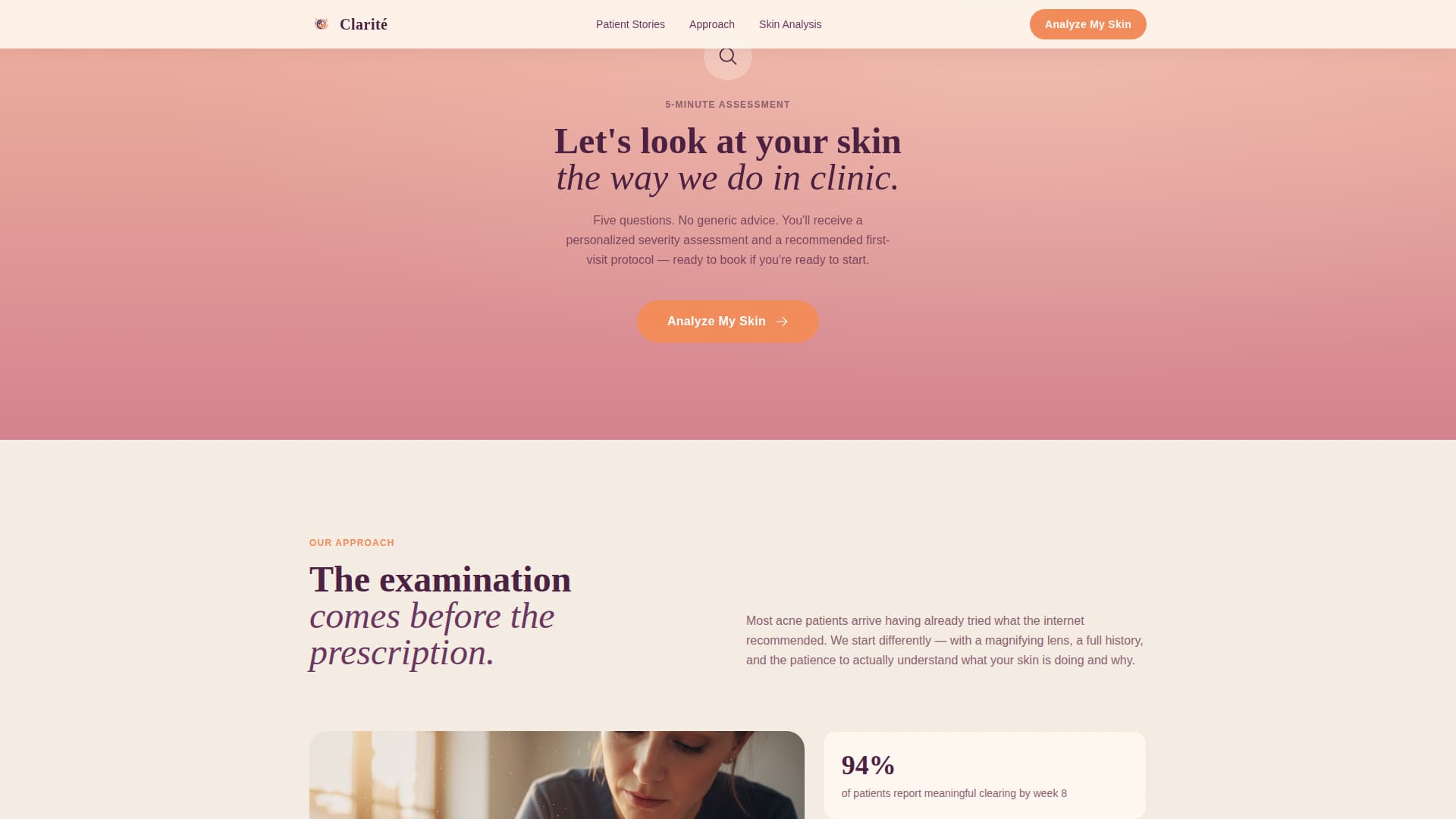 Inclusive Beauty & Skincare Booking Website Template