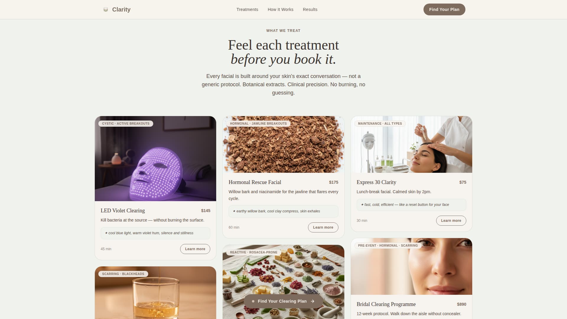 Inclusive Beauty & Skincare Specialist Booking Website Template