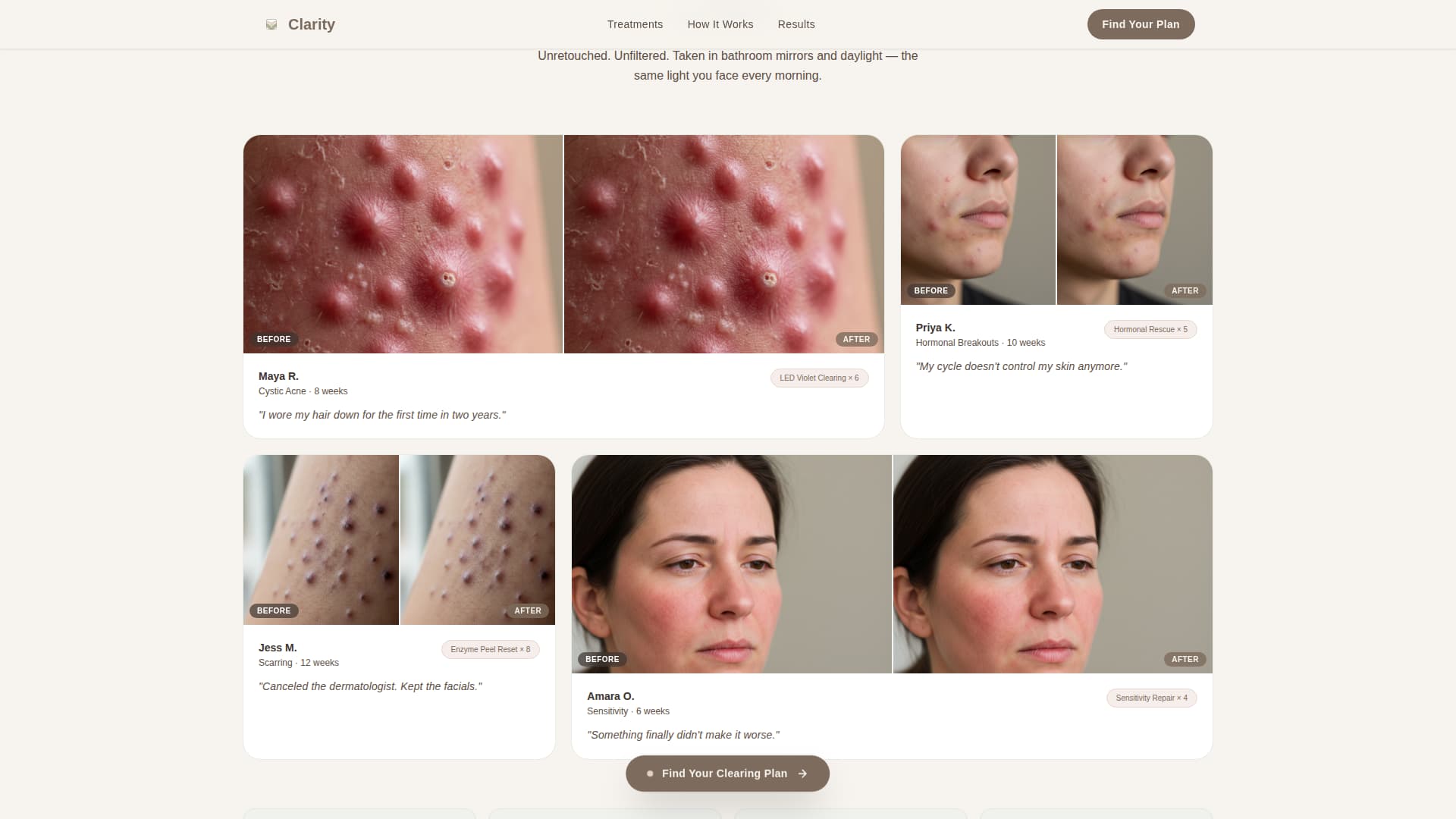 Inclusive Beauty & Skincare Specialist Booking Website Template