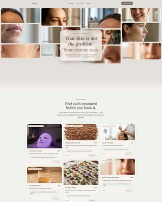Inclusive Beauty & Skincare Specialist Booking Website Template