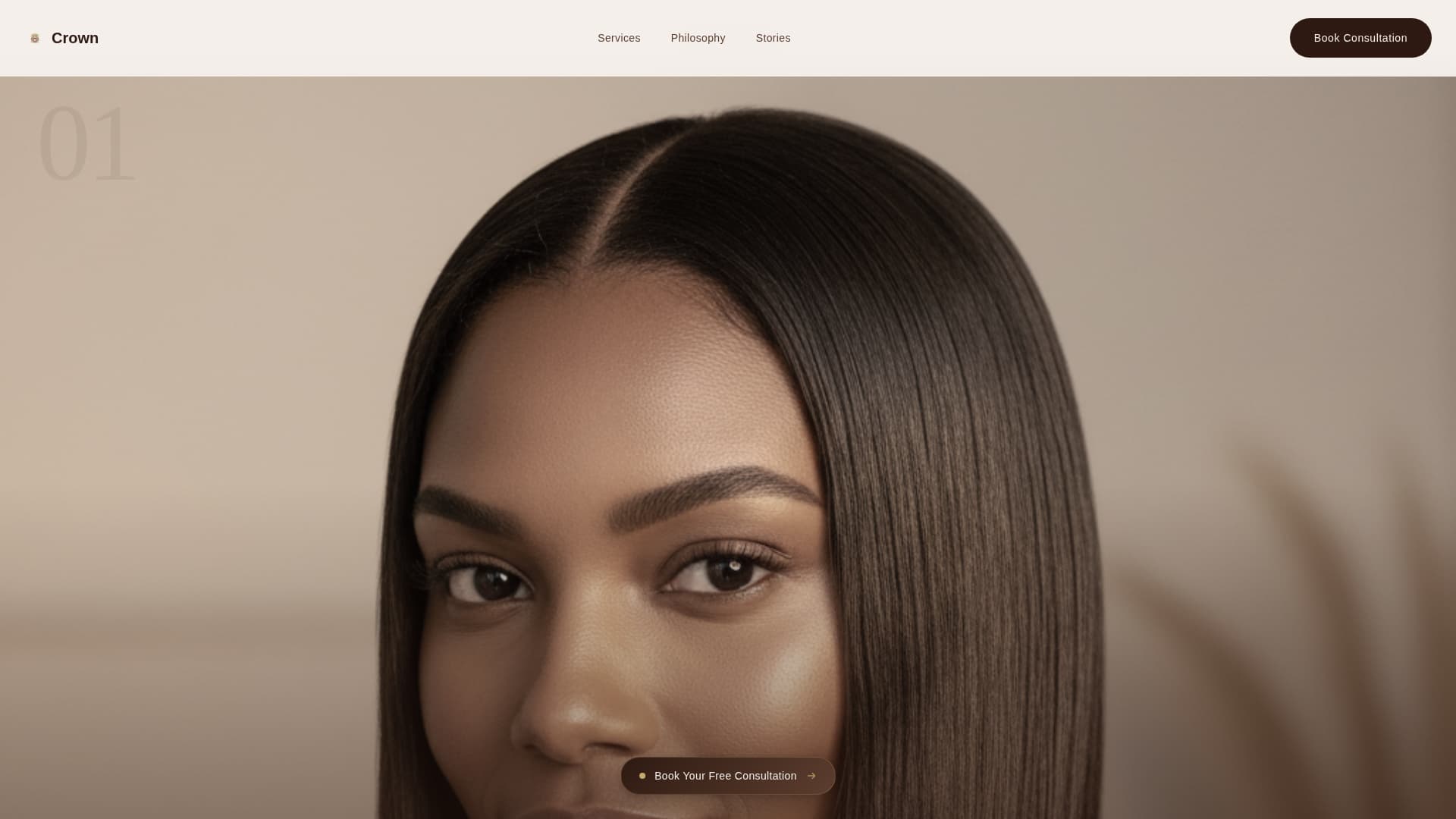Salon & Hair Studio Booking Website Template