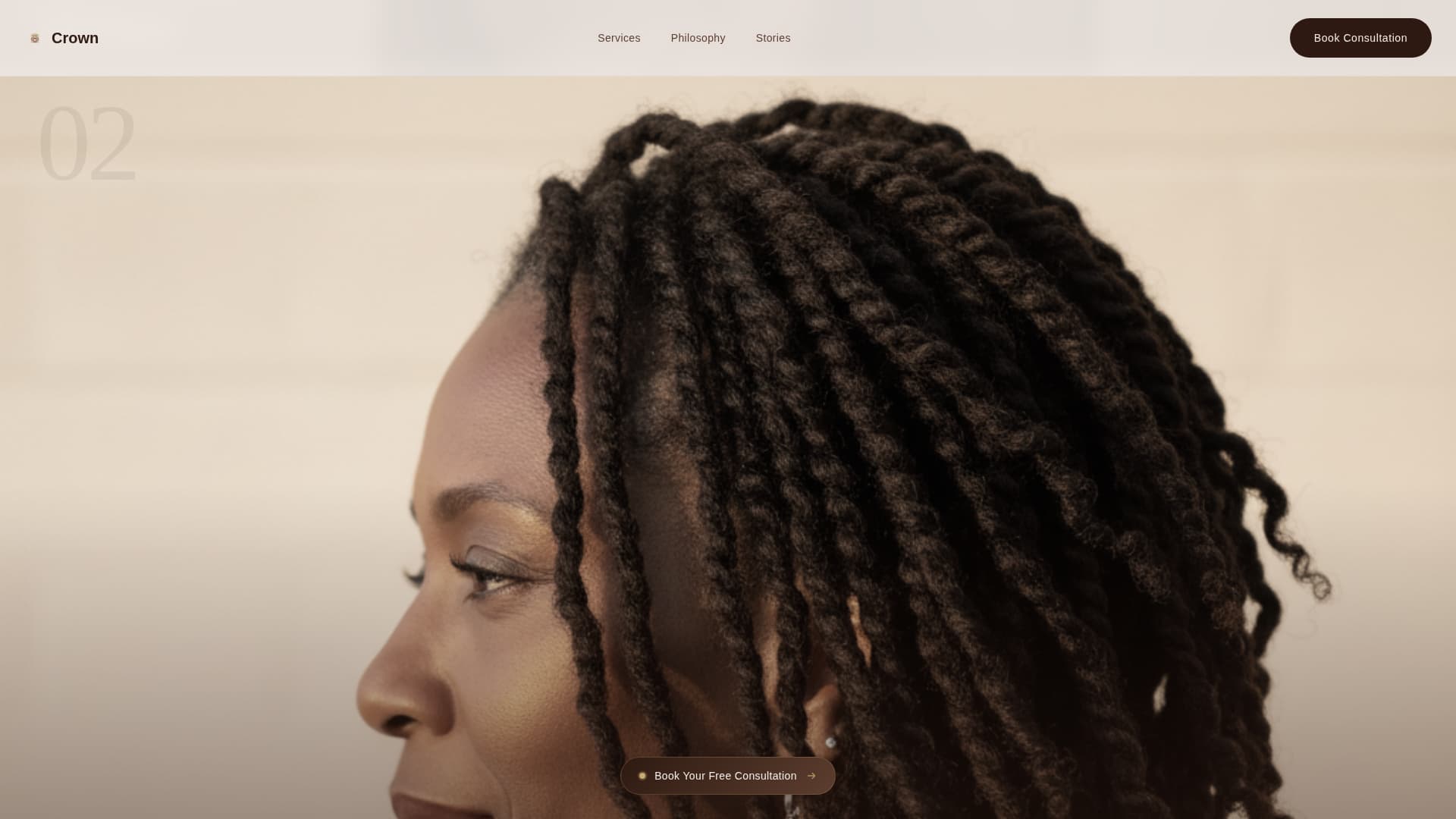 Salon & Hair Studio Booking Website Template