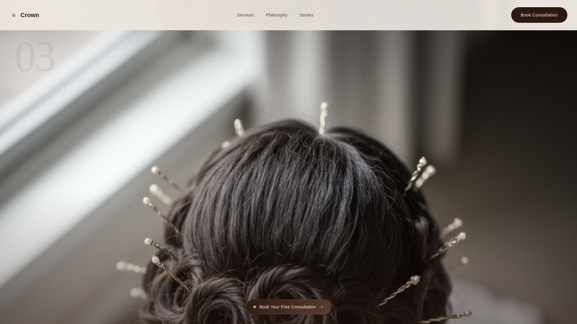 Salon & Hair Studio Booking Website Template
