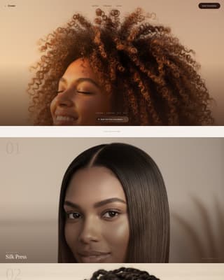 Salon & Hair Studio Booking Website Template