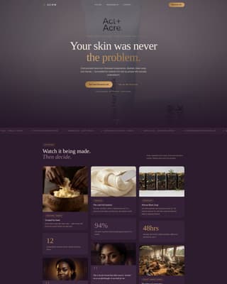 Glow - Luxurious Skincare Landing Page Template