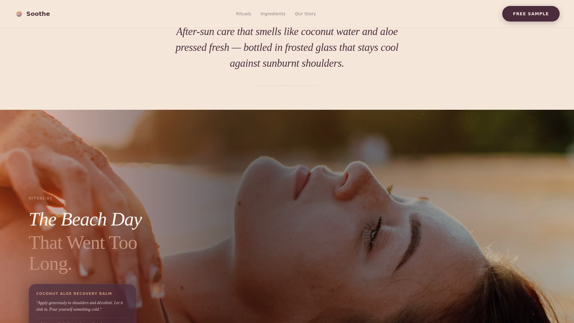 Body Care & Bath Brand Professional Website Template