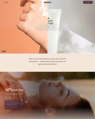 Body Care & Bath Brand Professional Website Template