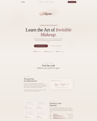 Specialty Beauty Treatments Professional Website Template