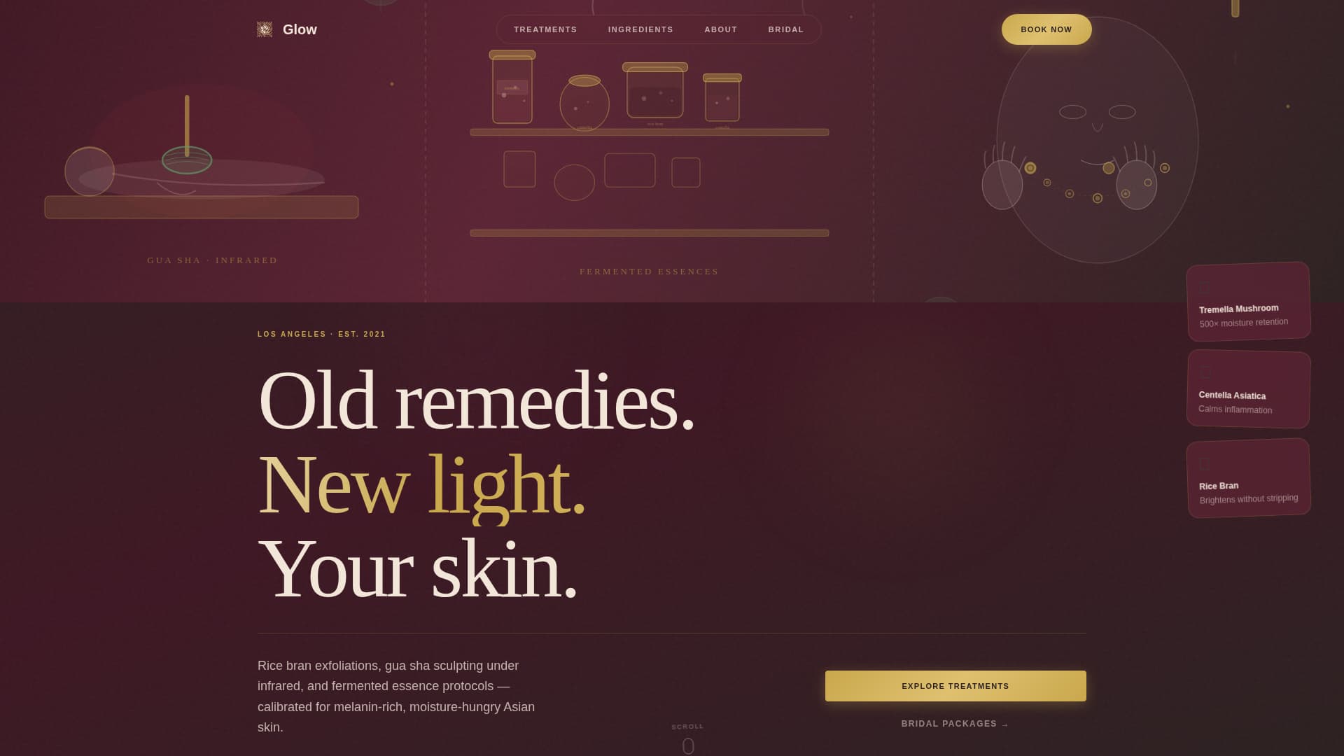 Glow — Transformative Complexion Landing Page Template