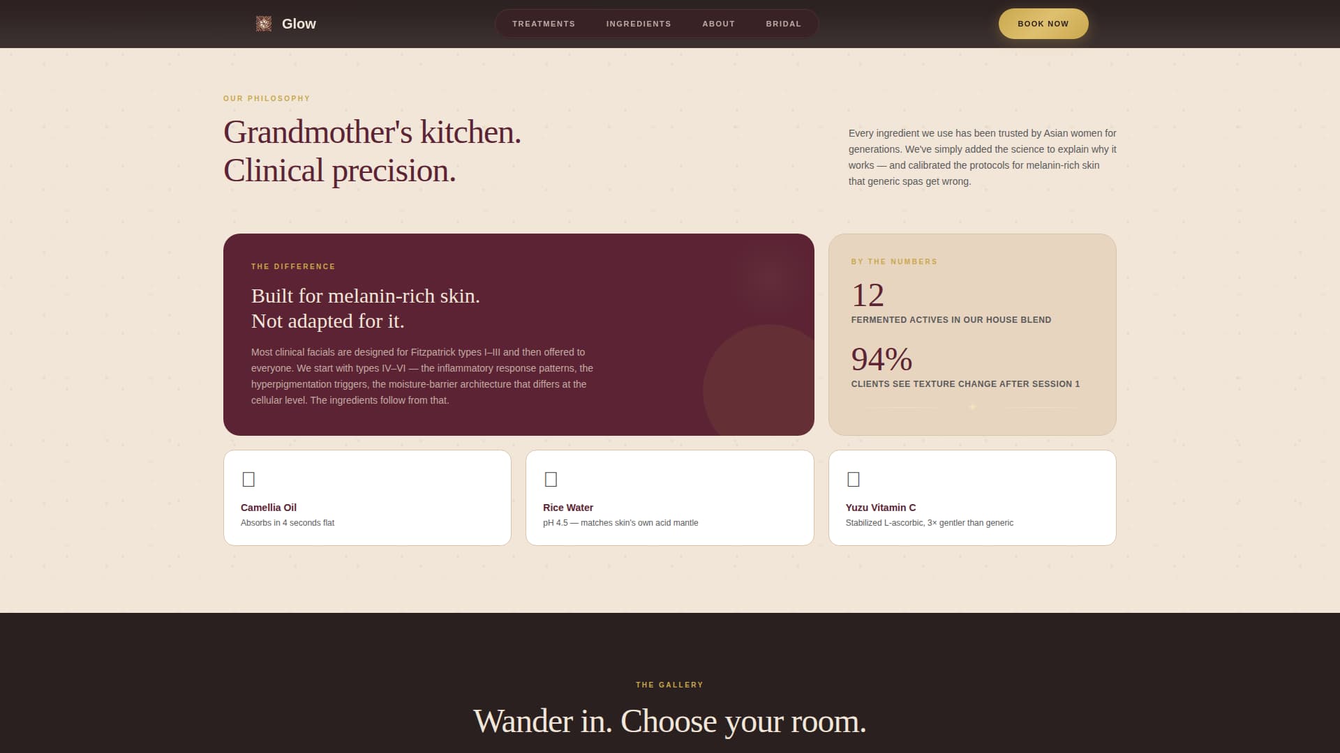 Glow — Transformative Complexion Landing Page Template