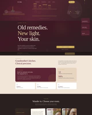 Glow — Transformative Complexion Landing Page Template