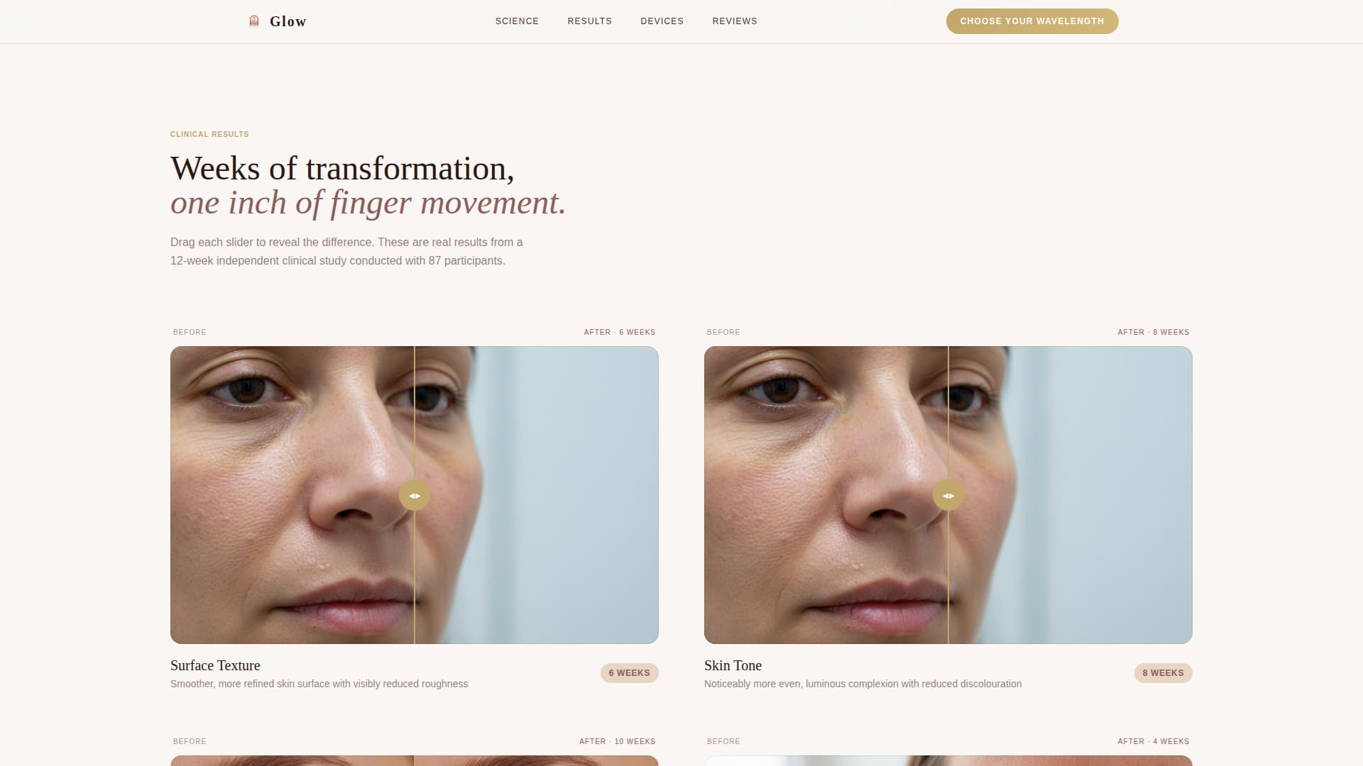 Glow — Luminous Beauty Ritual Landing Page Template