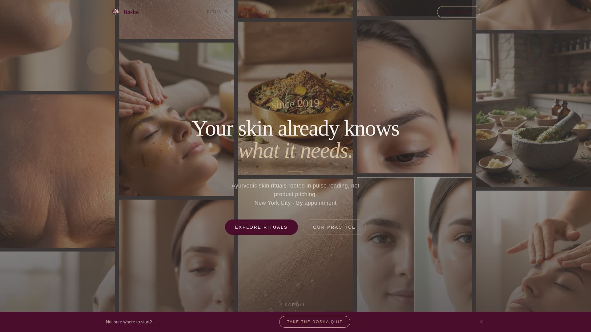 Dosha - Luxe Ayurvedic Landing Page Template