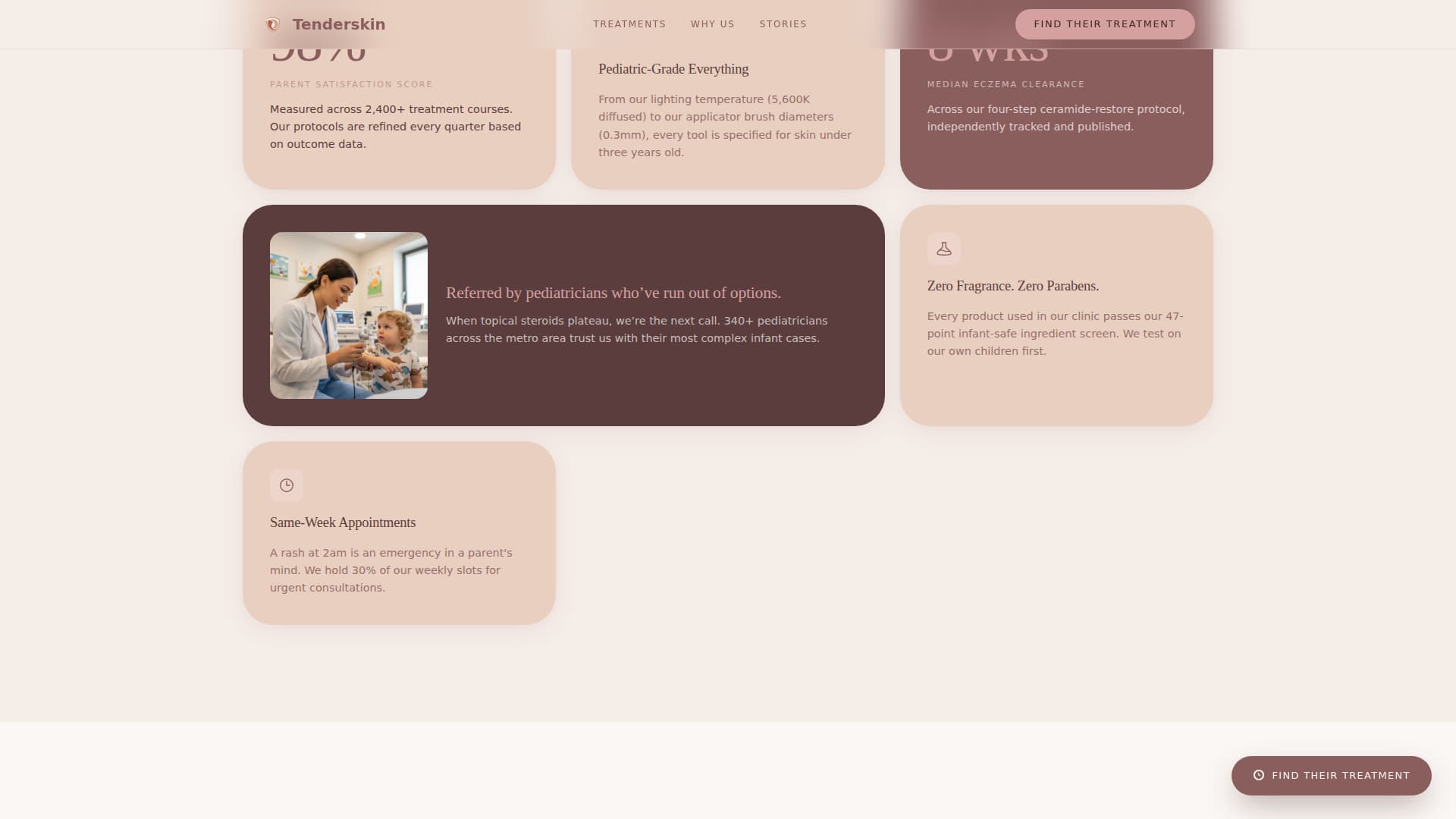 Tenderskin - Gentle Pediatricskincare Landing Page Template
