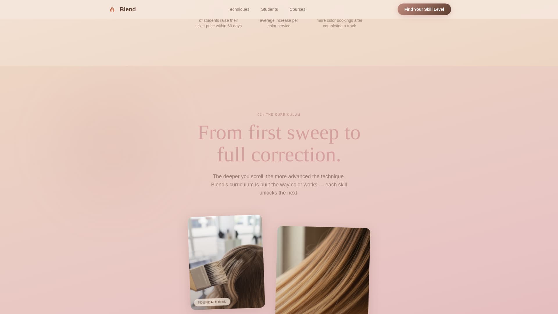 Blend - Immersive Balayage Landing Page Template