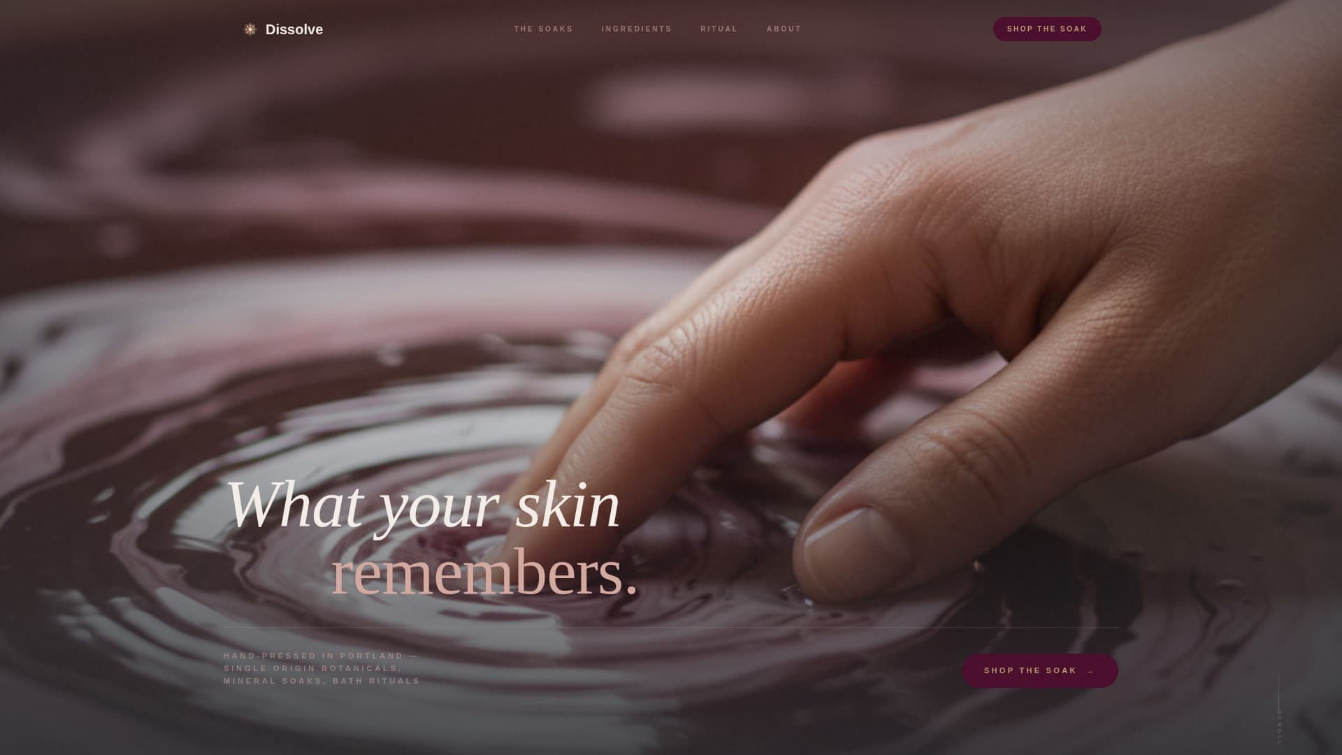 Body Care & Bath Brand Blog Website Template